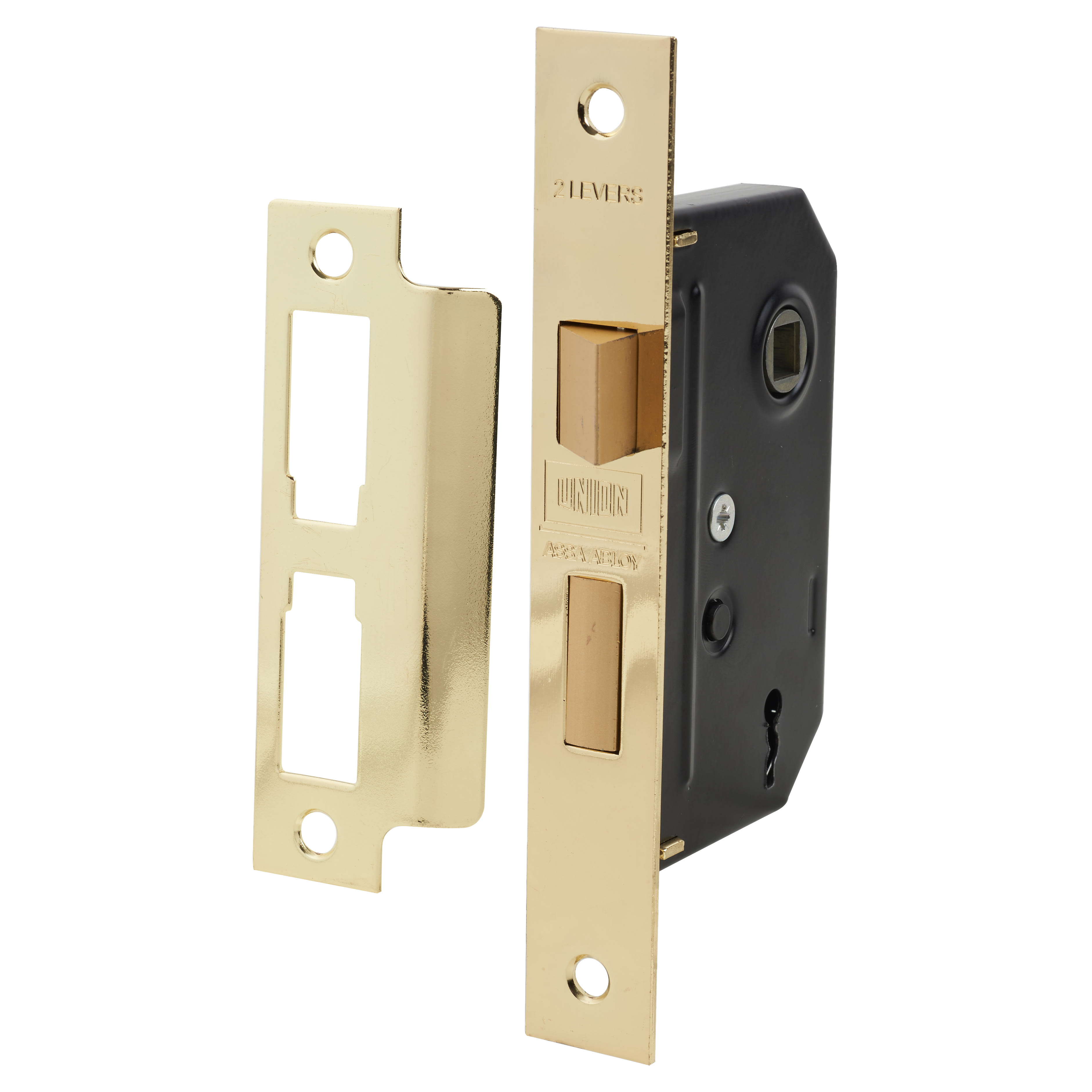 2295 2 Lever Sashlock - 63mm Case - 44.5mm Backset - Polished Brass
