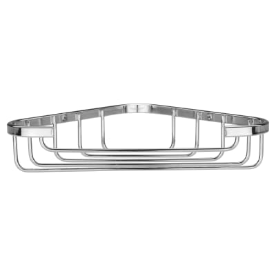 Wirework Small Corner Shower Soap Dish Basket - 40 x 195 x 120mm - Mild Steel