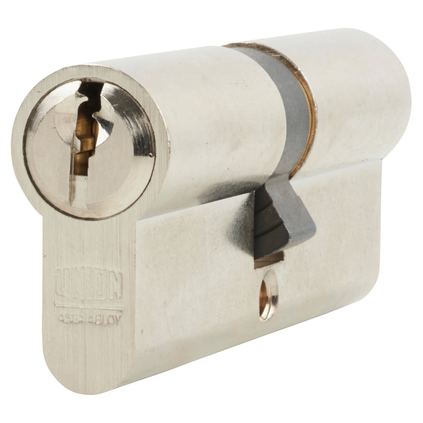 6 Pin 80mm Euro Double Cylinder - 40 + 40mm - Satin Nickel - Keyed to Differ