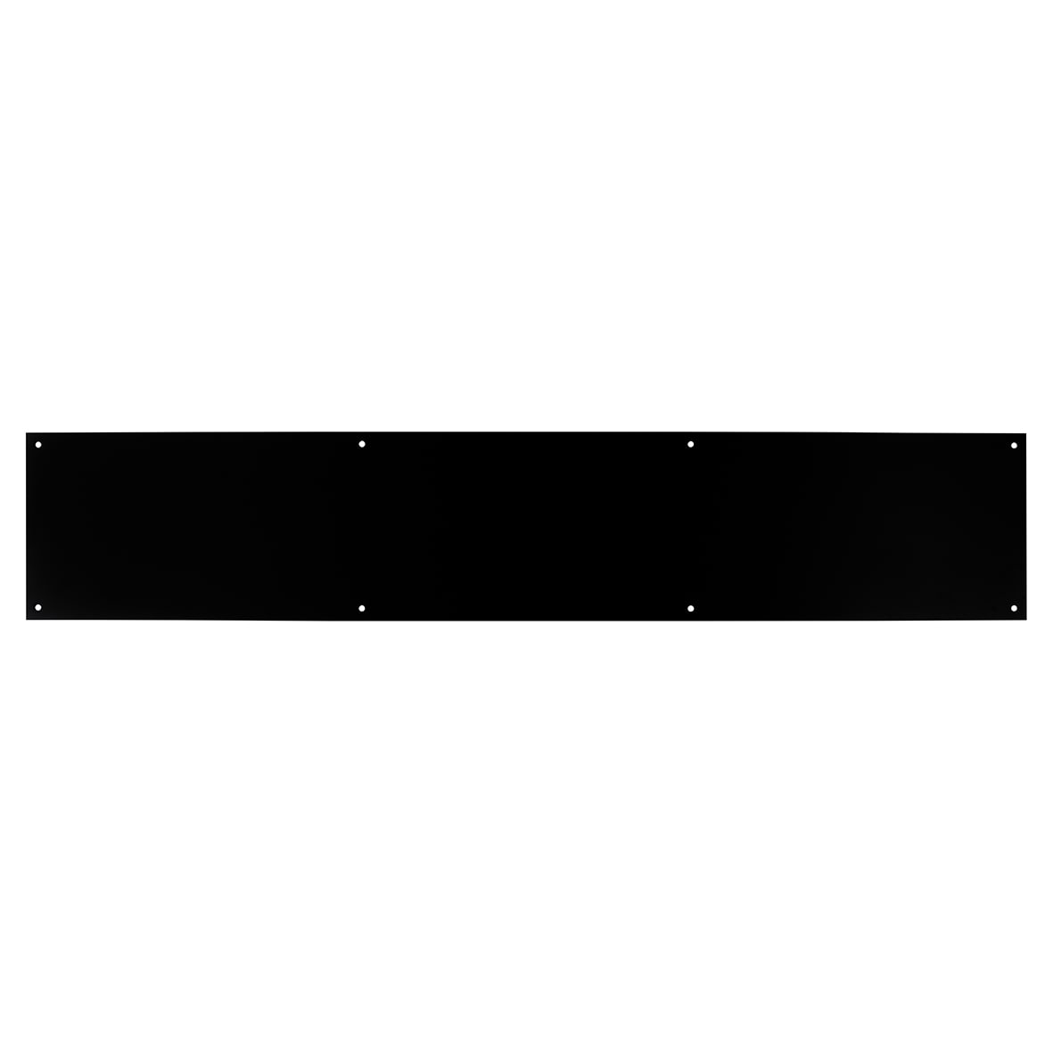 Stainless Steel Kick Plate - 700 x 150 x 1.2mm - 8 Screw Holes - Matt Black
