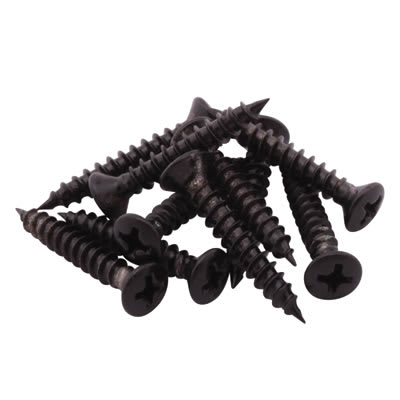 Spare Casement Window Stay Screws - Black - Pack of 10