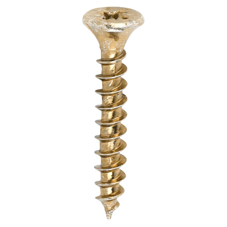 Velocity Pozi Countersunk Wood Screws - 3.0 x 20mm - Yellow Zinc - Pack of 200
