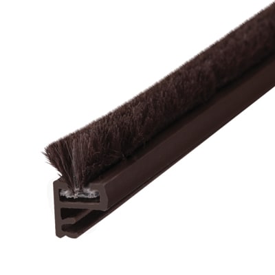 Sash Window Offset Leg Pile Carrier - 2200mm Length - 6.5mm Pile - Brown