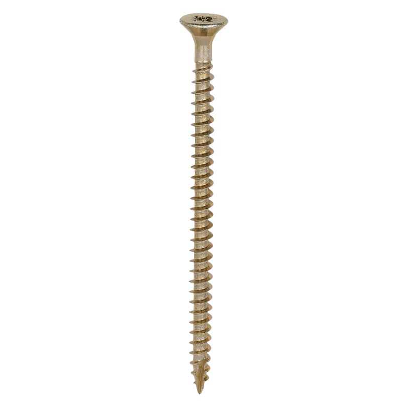 Classic Pozi Countersunk Wood Screws - 5.0 x 80mm - Yellow Zinc - Pack of 200