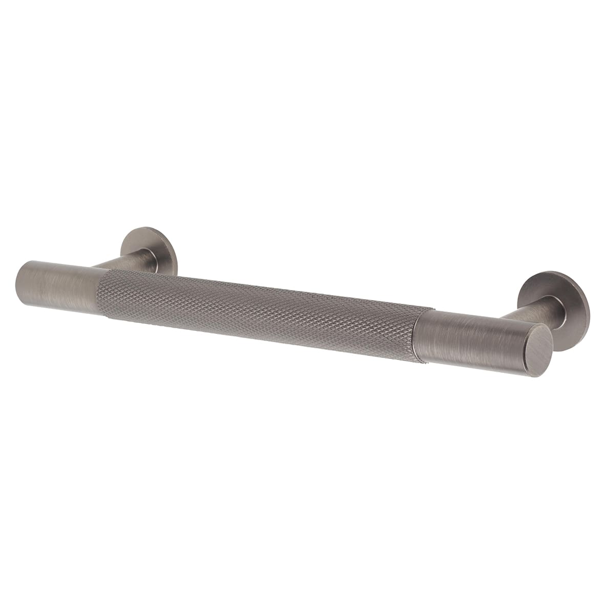 13mm Knurled T-Bar Cabinet Pull Handle - 128mm Centres - Anthracite Grey