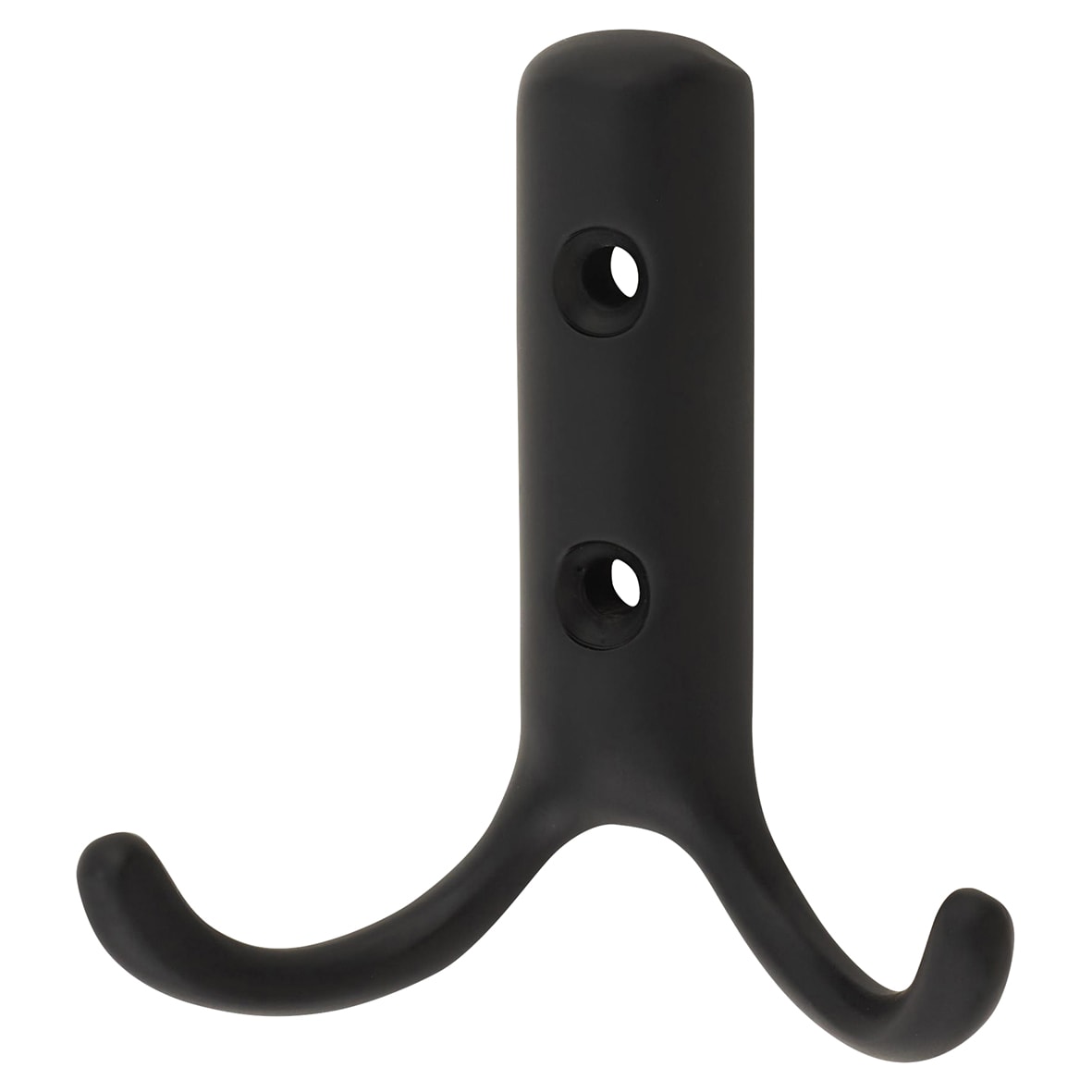 Double Coat Hook - 70 x 56mm - Matt Black