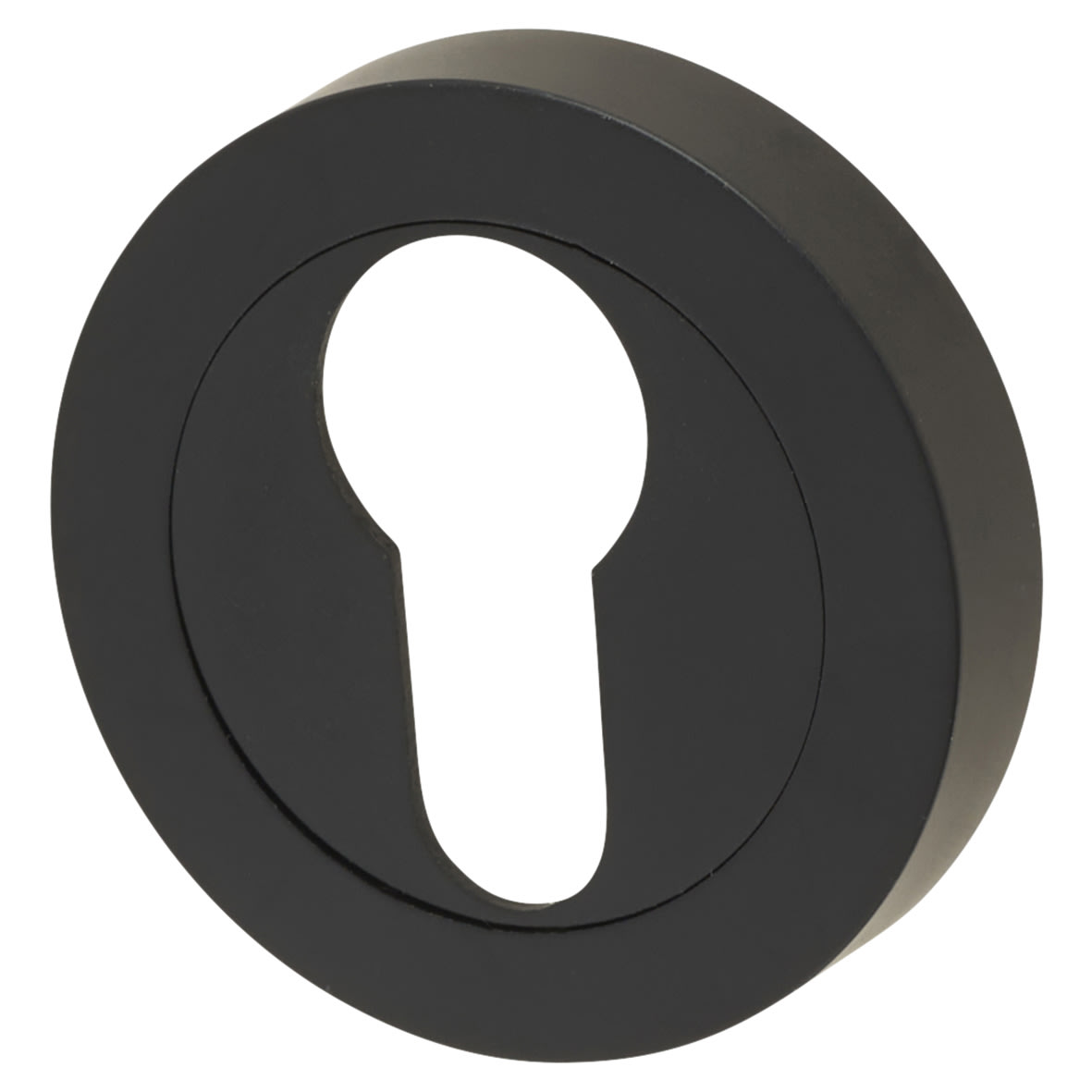 Escutcheon - 50mm Diameter - Euro - Matt Black
