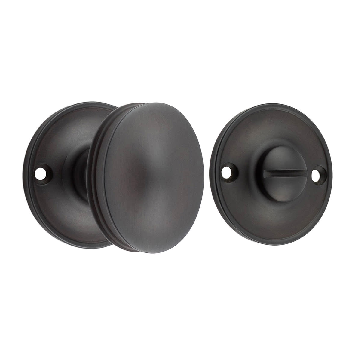 Bathroom Turn & Release - 40mm Diameter - Dark Bronze