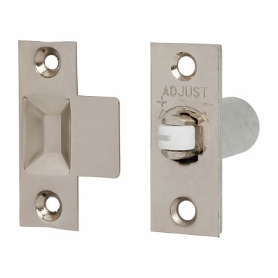 Adjustable Roller Catch - 24 x 59mm Faceplate - Polished Nickel - Pack of 5