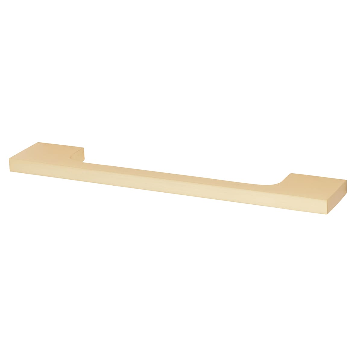 Bibury 8mm Slim D-Bar Cabinet Pull Handle - 160mm Centres - Satin Brass