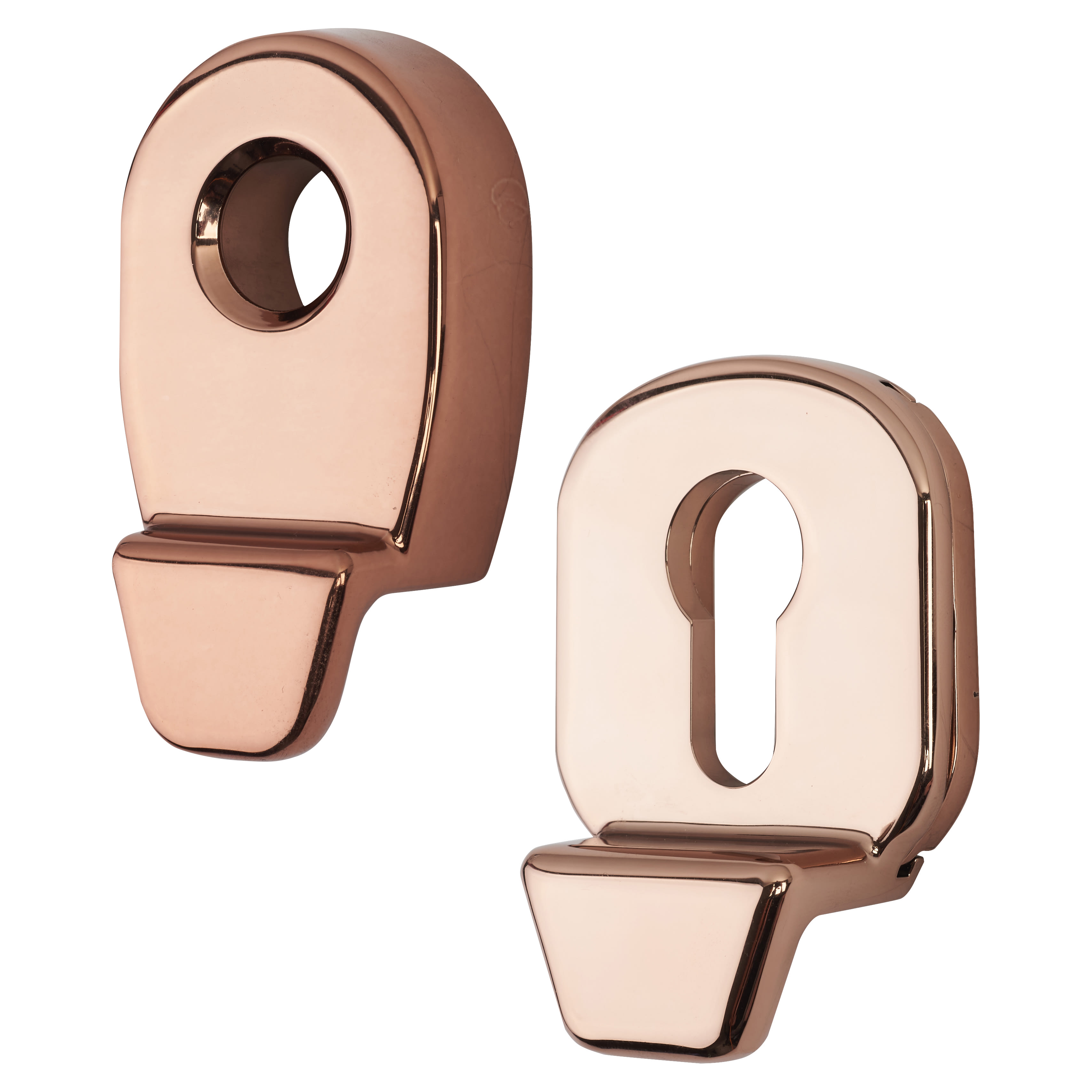 Security Hardex Rose Euro Cylinder Pull Escutcheon with Internal Pull - 82 x 52mm