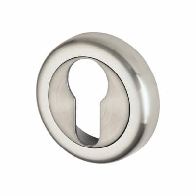Escutcheon - 50mm Diameter - Euro - Satin Chrome