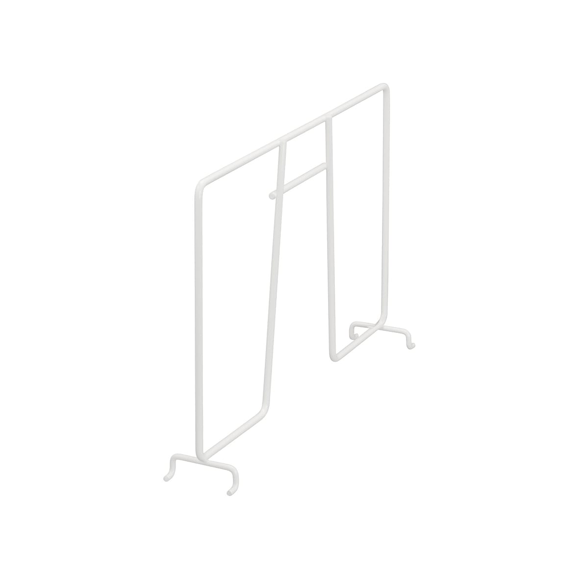 Top Track System - Click In Ventilated Wire Shelf Divider - 311 x 54 x 200mm - White
