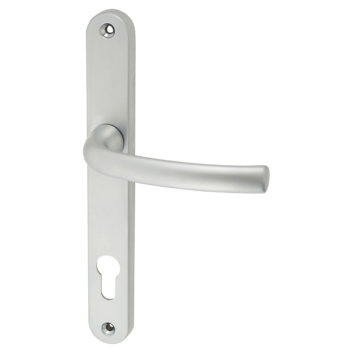 Satin Chrome uPVC Multipoint Door Handles - 92mm c/c - 44mm door 654955P