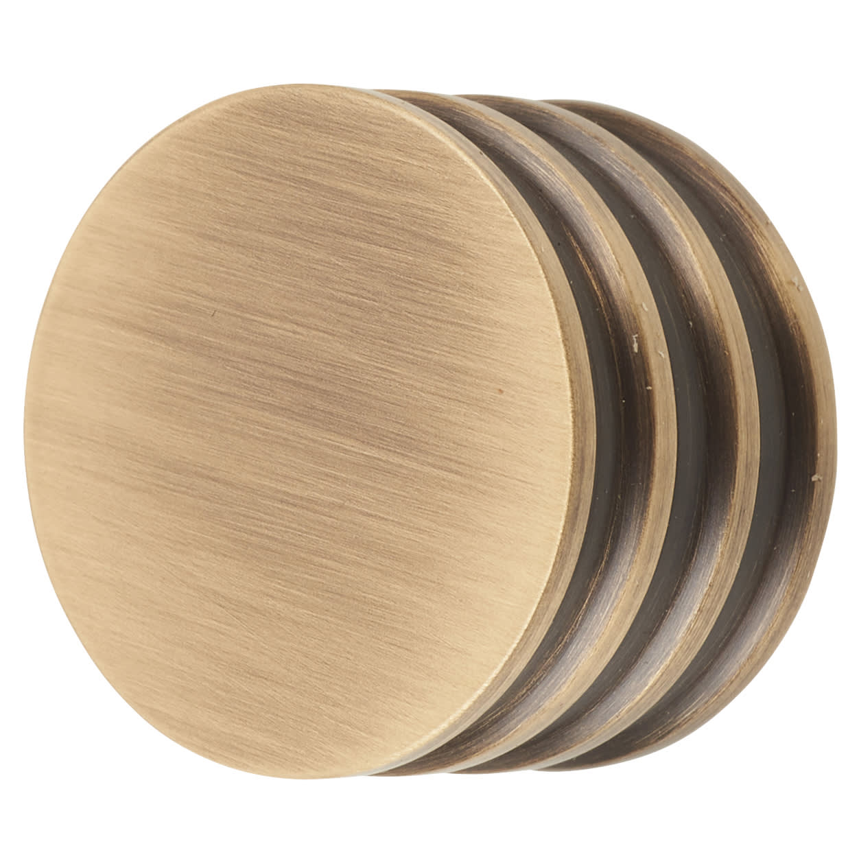 Hoxton Sturt Round Cabinet Knob - 30mm Diameter - Antique Brass