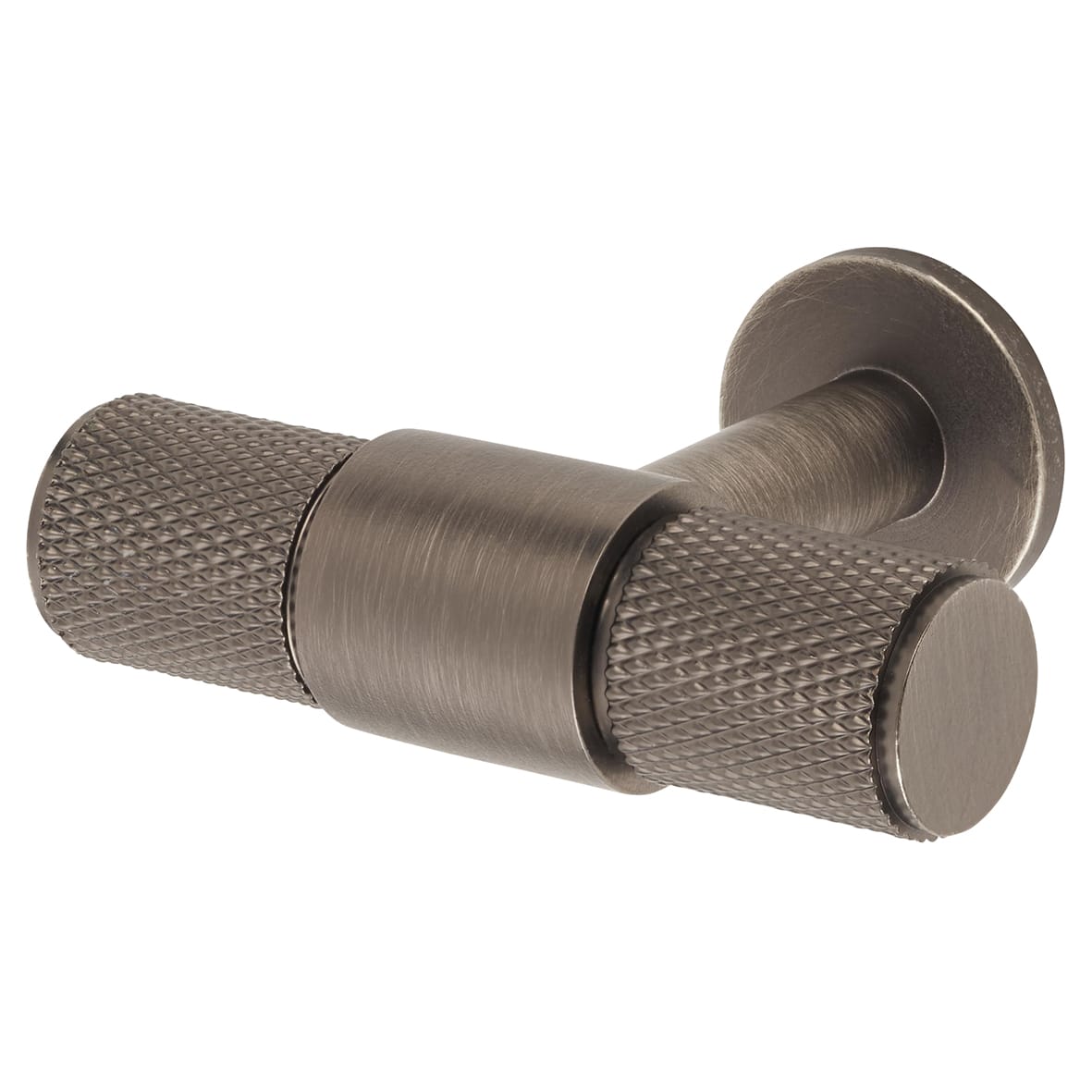 13mm Knurled T-Bar Cabinet Knob - 50 x 40mm - Anthracite Grey