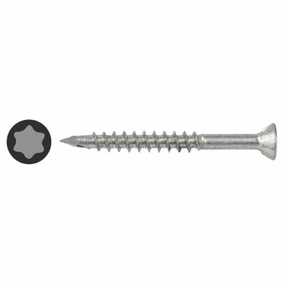 T-Star Plus MDF Torx Countersunk Wood Screws - 4.5 x 45mm - WIROX Zinc Plated - Pack of 200