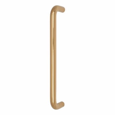PVD Brass 19mm D-Bar Door Pull Handle - Bolt Fix - 305mm Centres