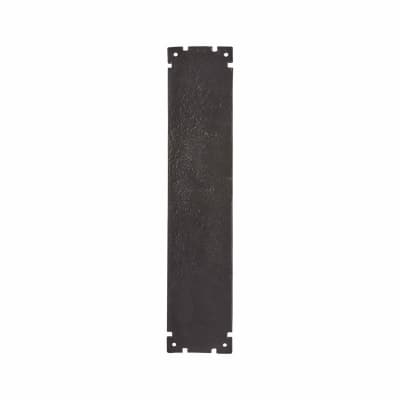 Iron Plain Finger Plate - 300 x 65 x 4mm - Antique Black