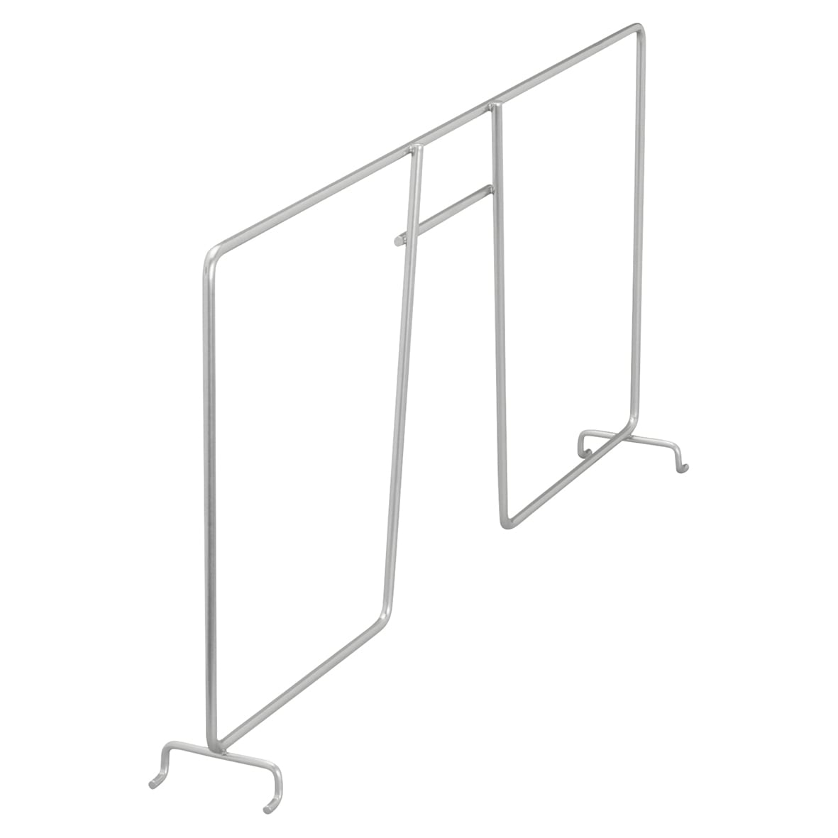 Top Track System - Click In Ventilated Wire Shelf Divider - 411 x 54 x 200mm - Platinum