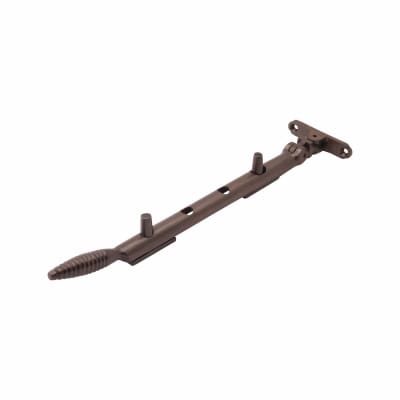 Reeded Casement Window Stay - 10"/250mm Length - Soft Antique Bronze