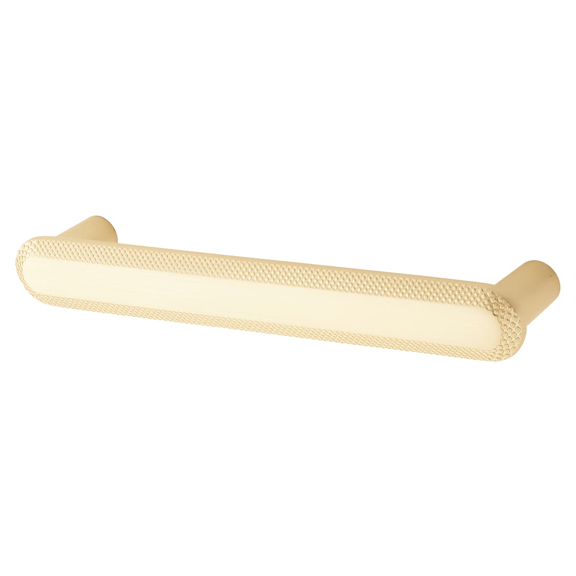 Morley 19mm Bobbled D-Bar Cabinet Pull Handle - 128mm Centres - Satin Brass