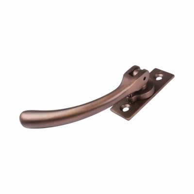 Bulb End Locking Espagnolette Casement Window Handle - Left Hand - Soft Antique Bronze
