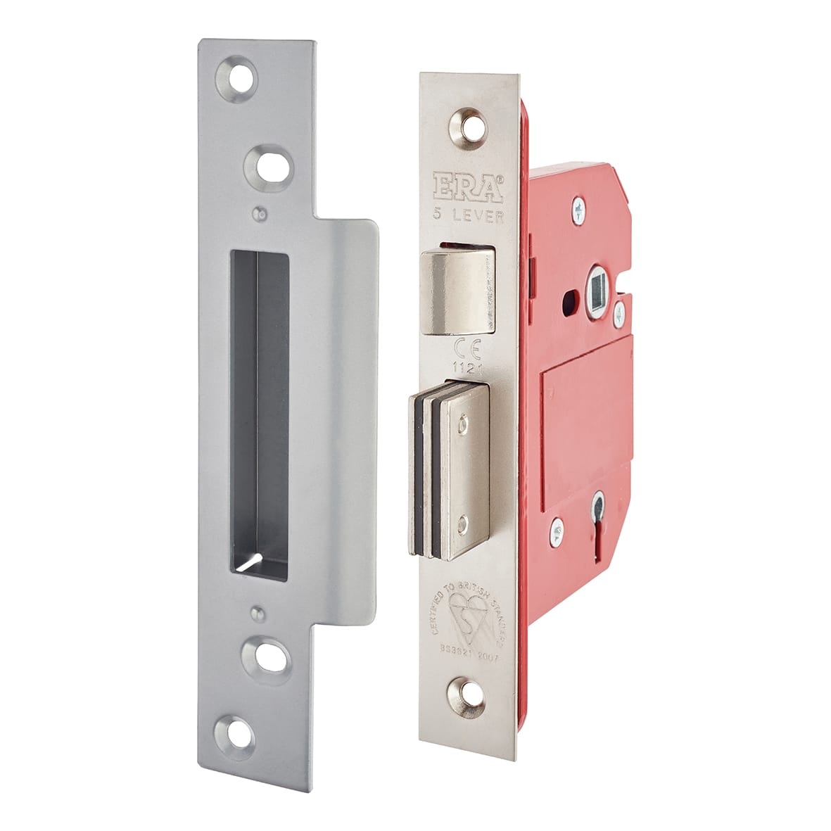 Fortress:2007 Bolt Through 5 Lever Sashlock - 79mm Case - 56mm Backset - Satin Chrome