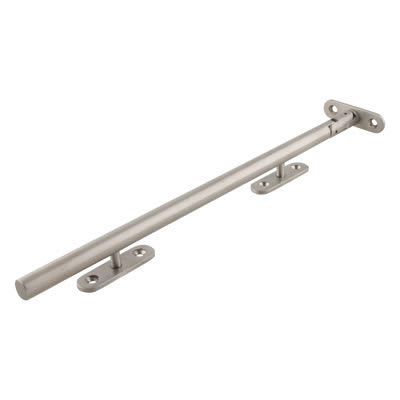 Round Bar Casement Window Stay - 10"/254mm Length - Satin Stainless Steel