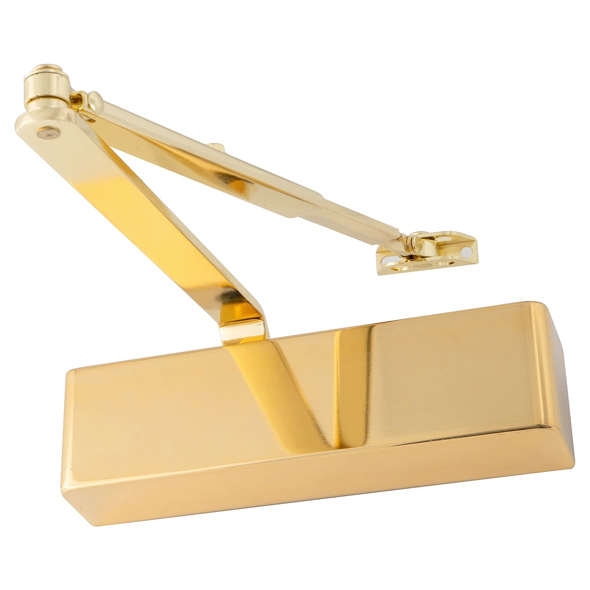 93 Series Overhead Fire Door Closer - Power Size 2-4 - Push/Pull Mounting - Polished Brass