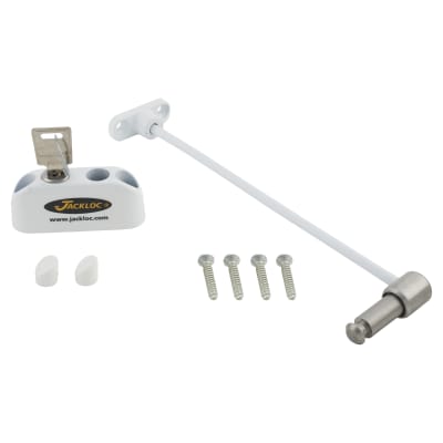 Pro-5 Key-Locking Cable Window Restrictor - White