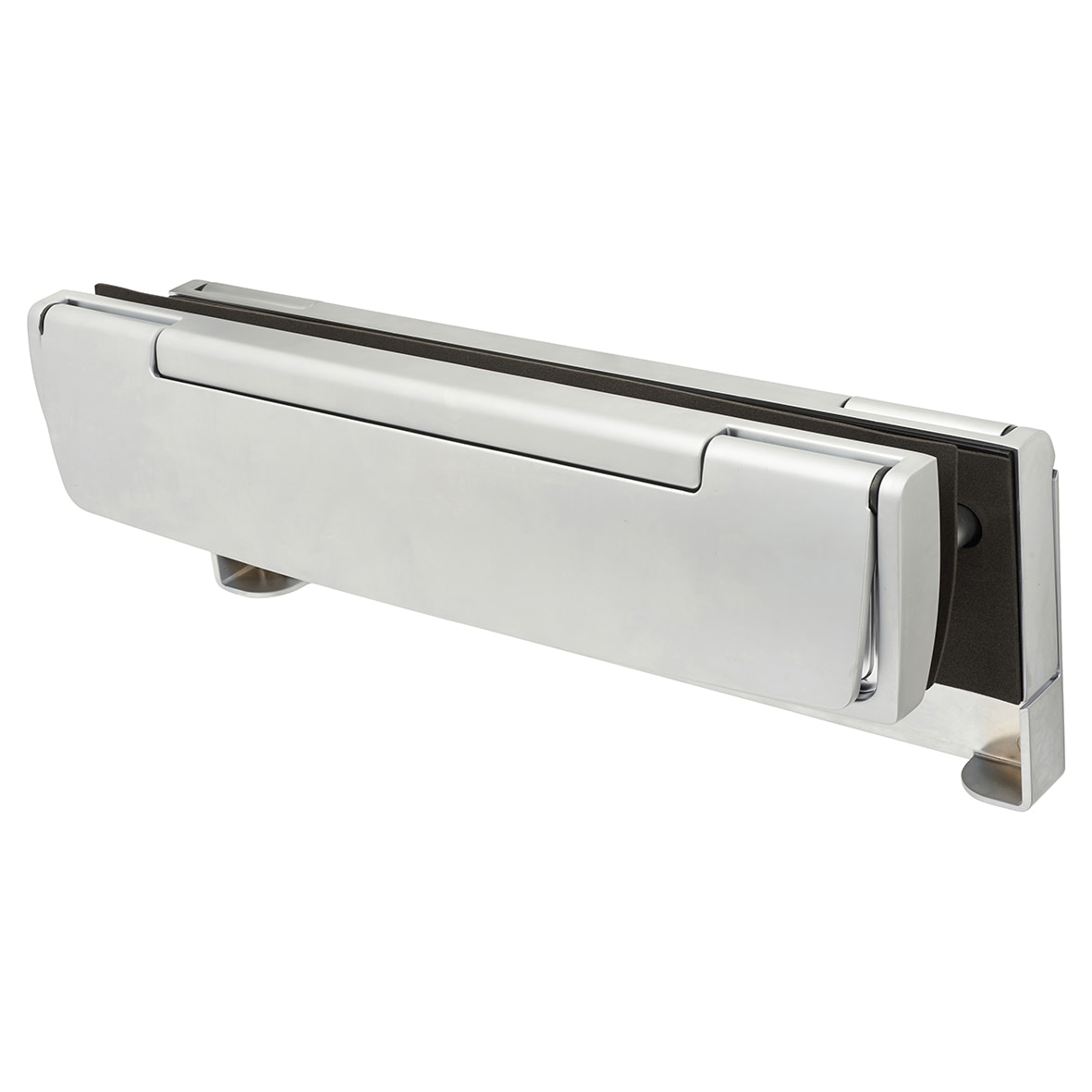 AR708HS Security Letter Plate - 310 x 21mm - Satin Chrome