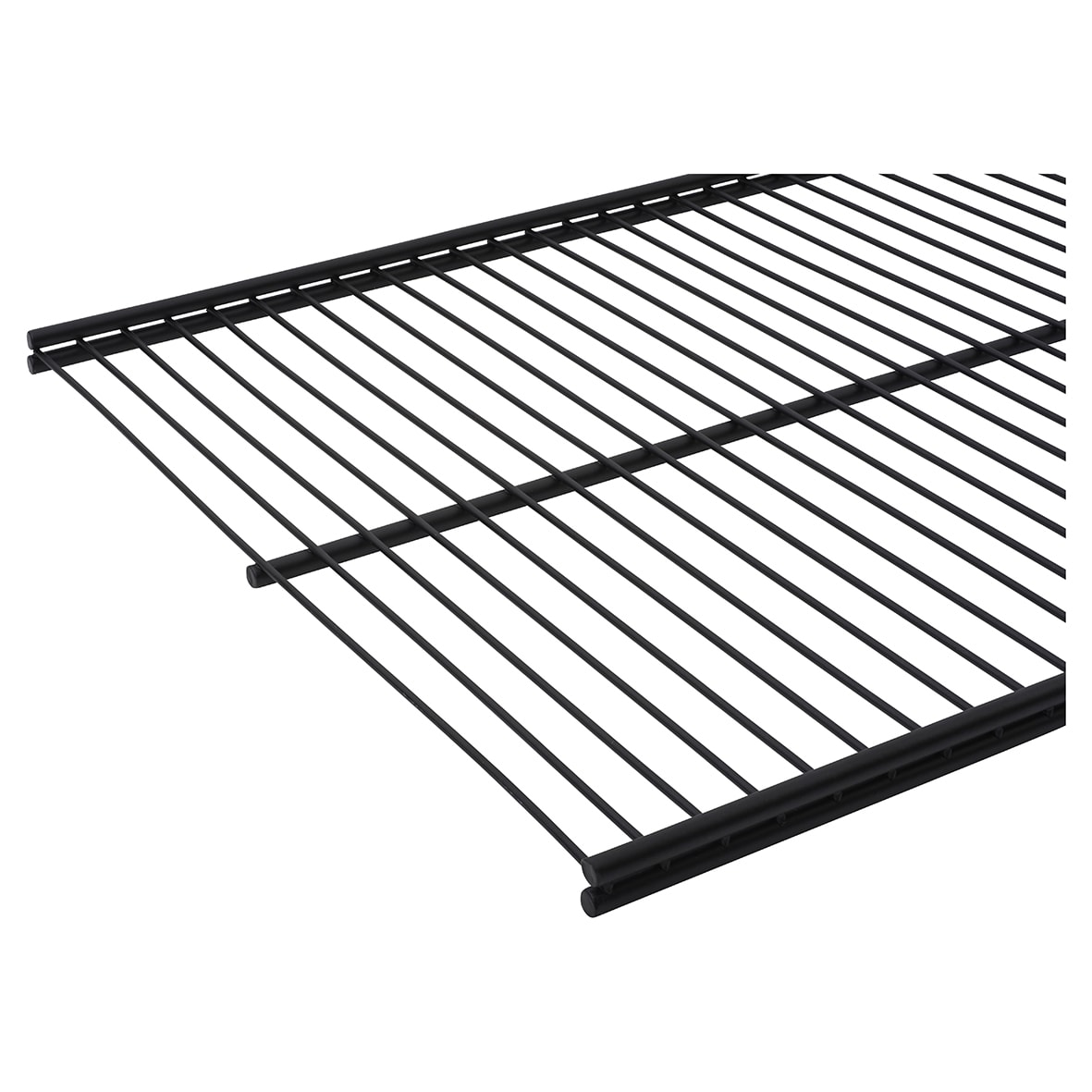 Top Track System - Ventilated Shelf - 600 x 300mm - Black