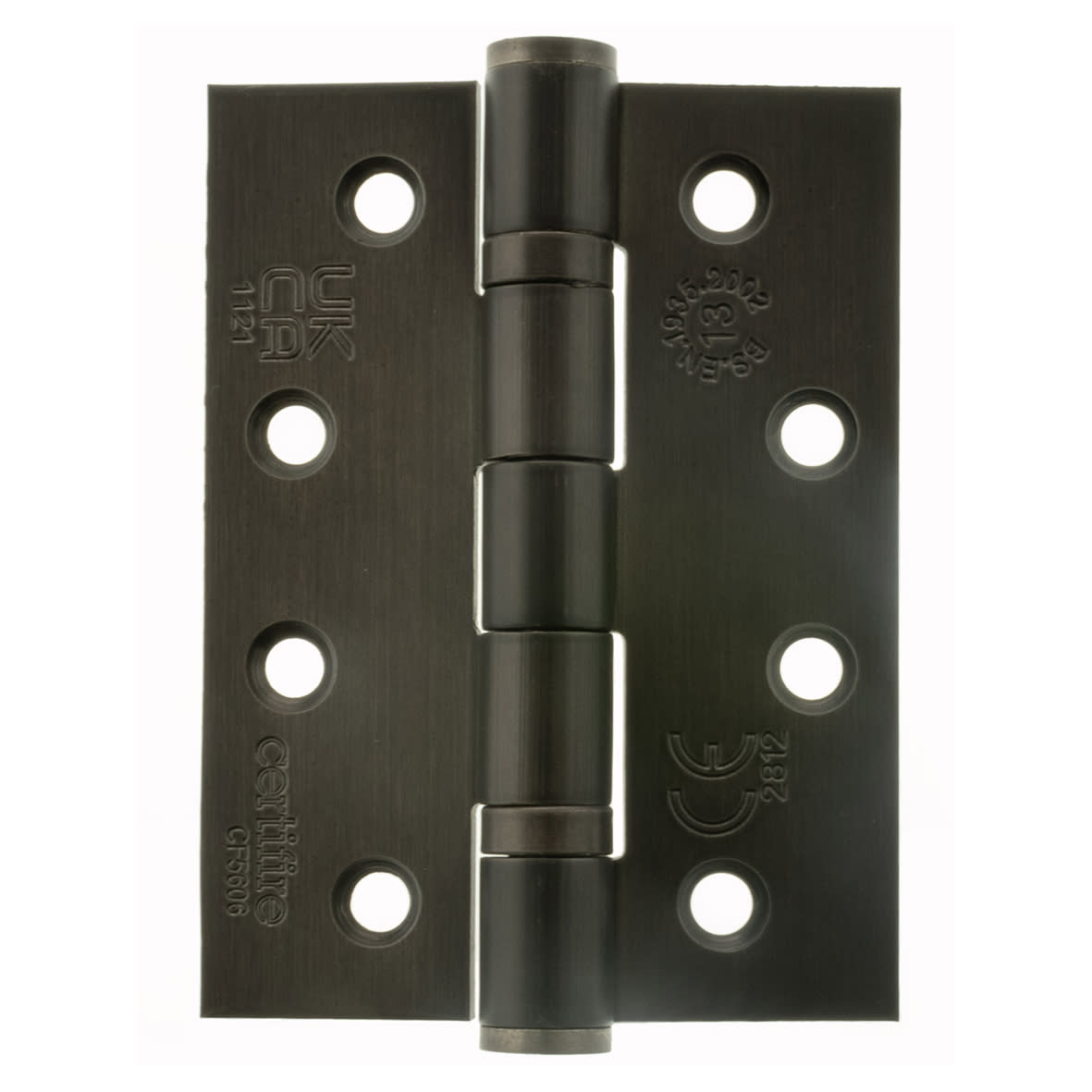 Twin Ball Bearing Grade 13 Butt Fire Door Hinge - 102 x 75 x 3mm - Urban Dark Bronze - Pair