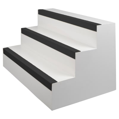 Heavy Duty Anti Slip Stair Nosing Strip - 1000 x 70 x 30mm - Black