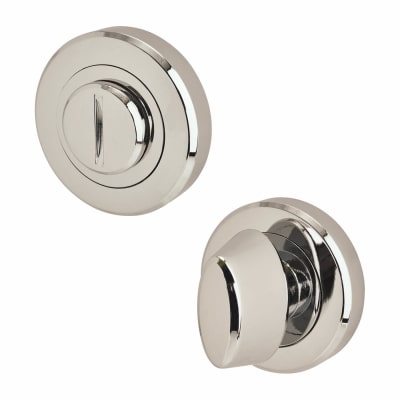 Brass Bathroom Turn & Release - 50mm Diameter - Oval - Polished Chrome