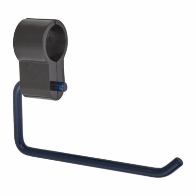 Support Rail Clip-On Toilet Roll Holder - 165 x 32 x 120mm - Blue Powder Coated