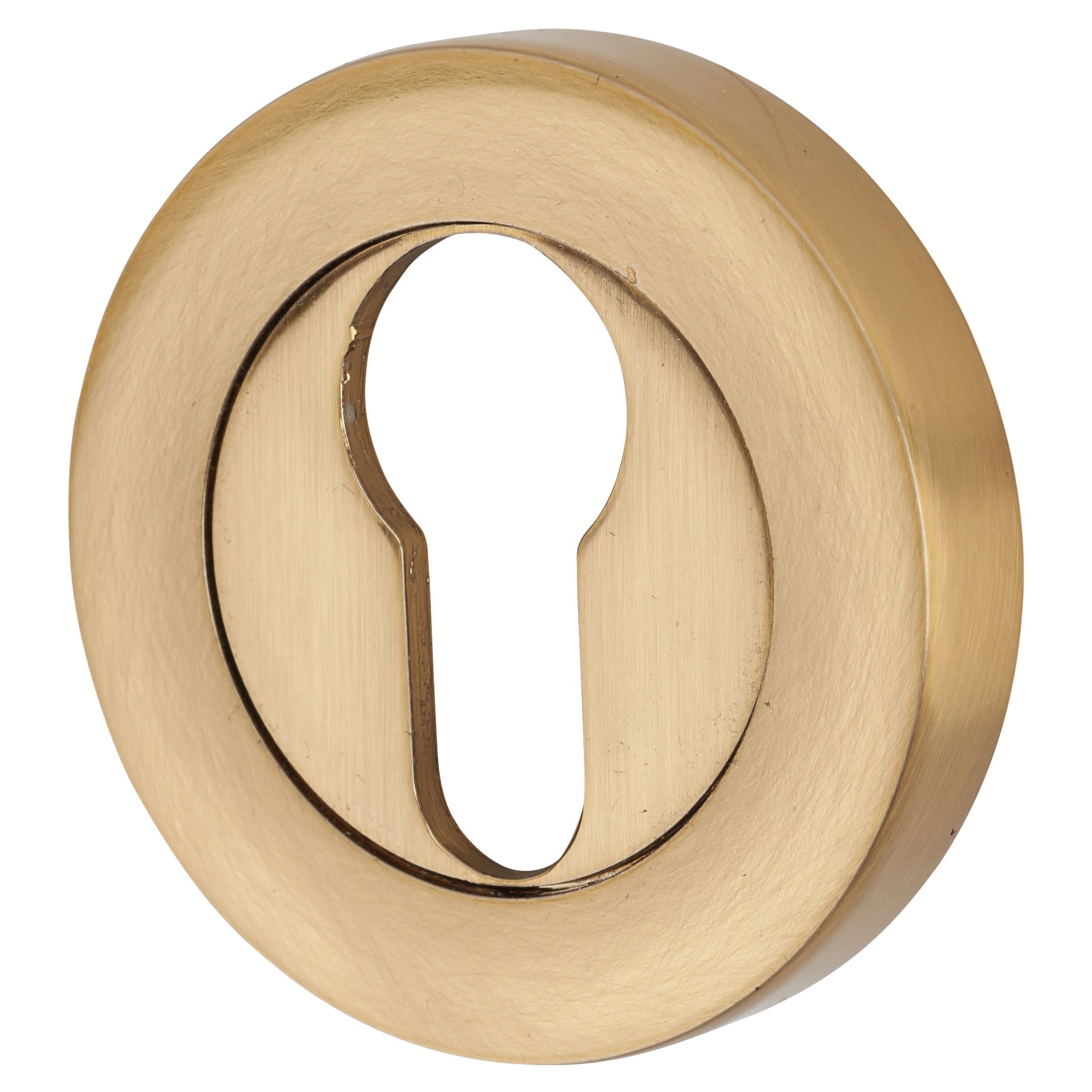 Escutcheon - 55mm Diameter - Euro - Satin Brass