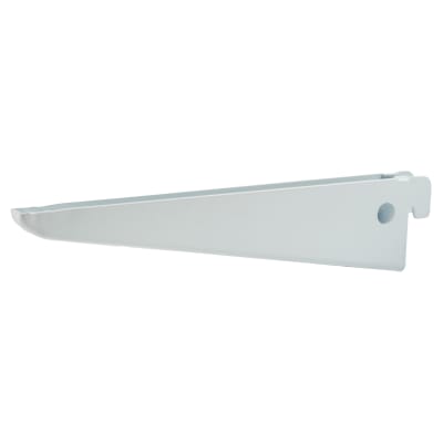 Twin Slot Shelf Bracket - 170mm Length - White