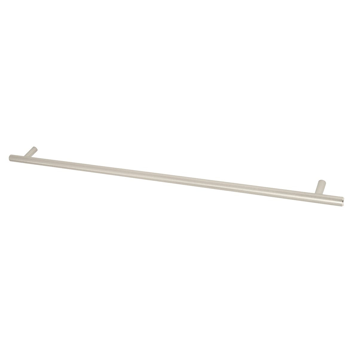 12mm T-Bar Cabinet Pull Handle - 448mm Centres - Satin Nickel