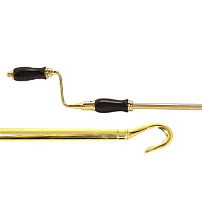 Skylight Opener Handle - 1520mm Length - Polished Brass