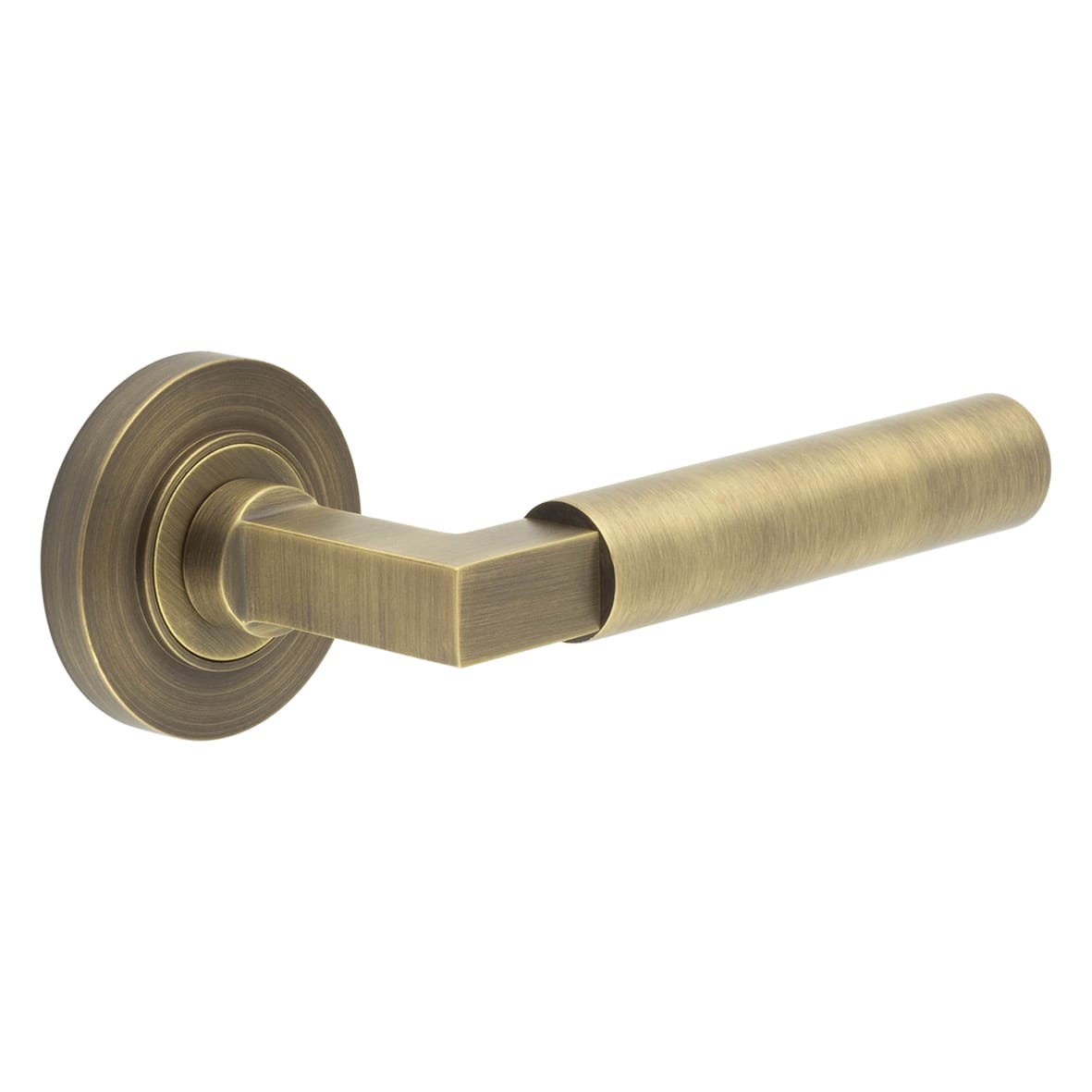 Fire Rated Door Handles on Round Rose - Westminster Range