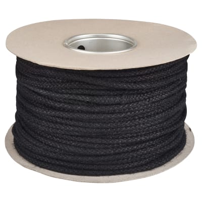 No.4 Black Jute Sash Window Cord - 6mm Diameter - 100m Coil 917475P