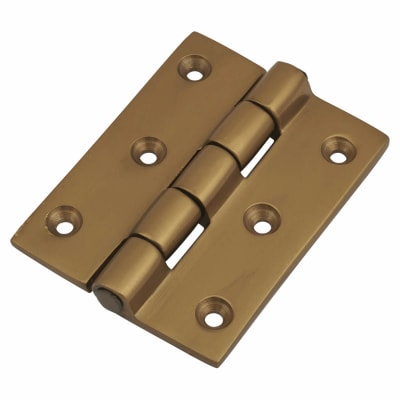 Butt Door Hinge - 75 x 50 x 4.5mm - Antique Bronze - Pair