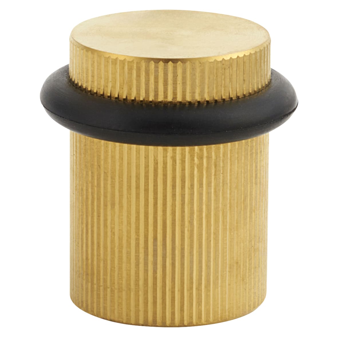 Lines Floor Door Stop - 22 x 30mm - PVD Satin Brass
