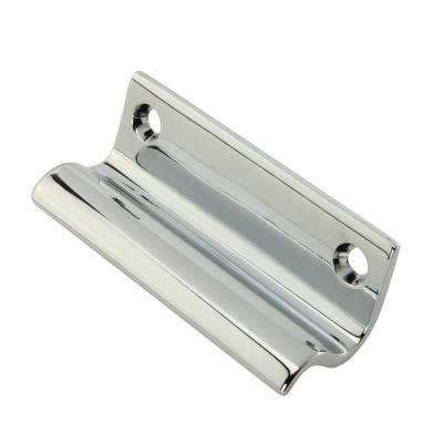 Five Finger Sash Window Finger Lift - 63 x 23mm - Polished Chrome