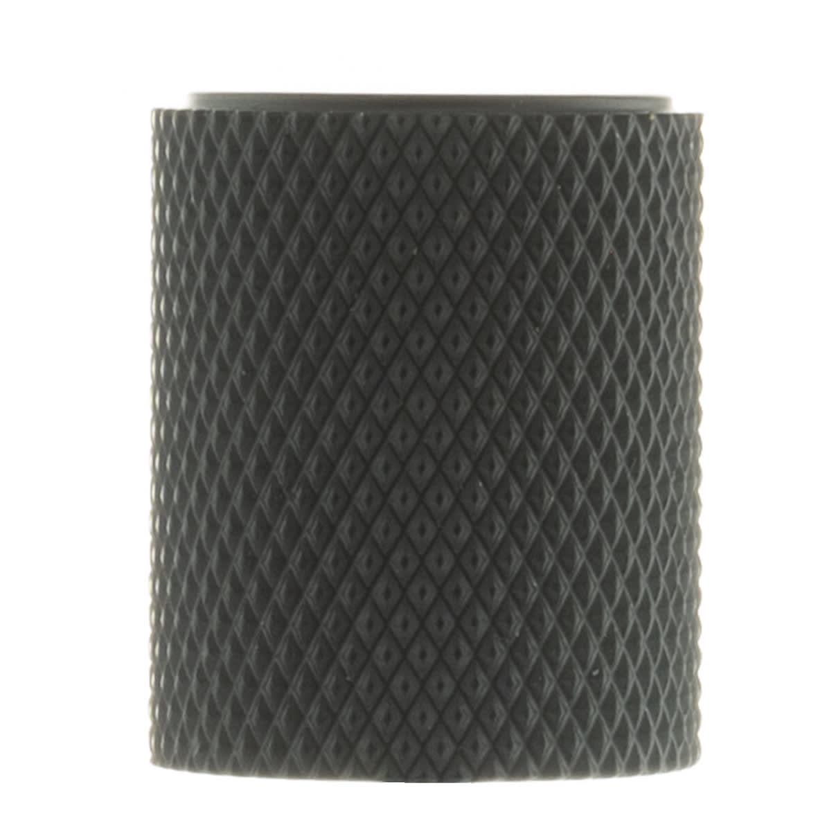 Millhouse Brass Watson Knurled Cylinder Cabinet Knob - 20mm Diameter - Matt Black