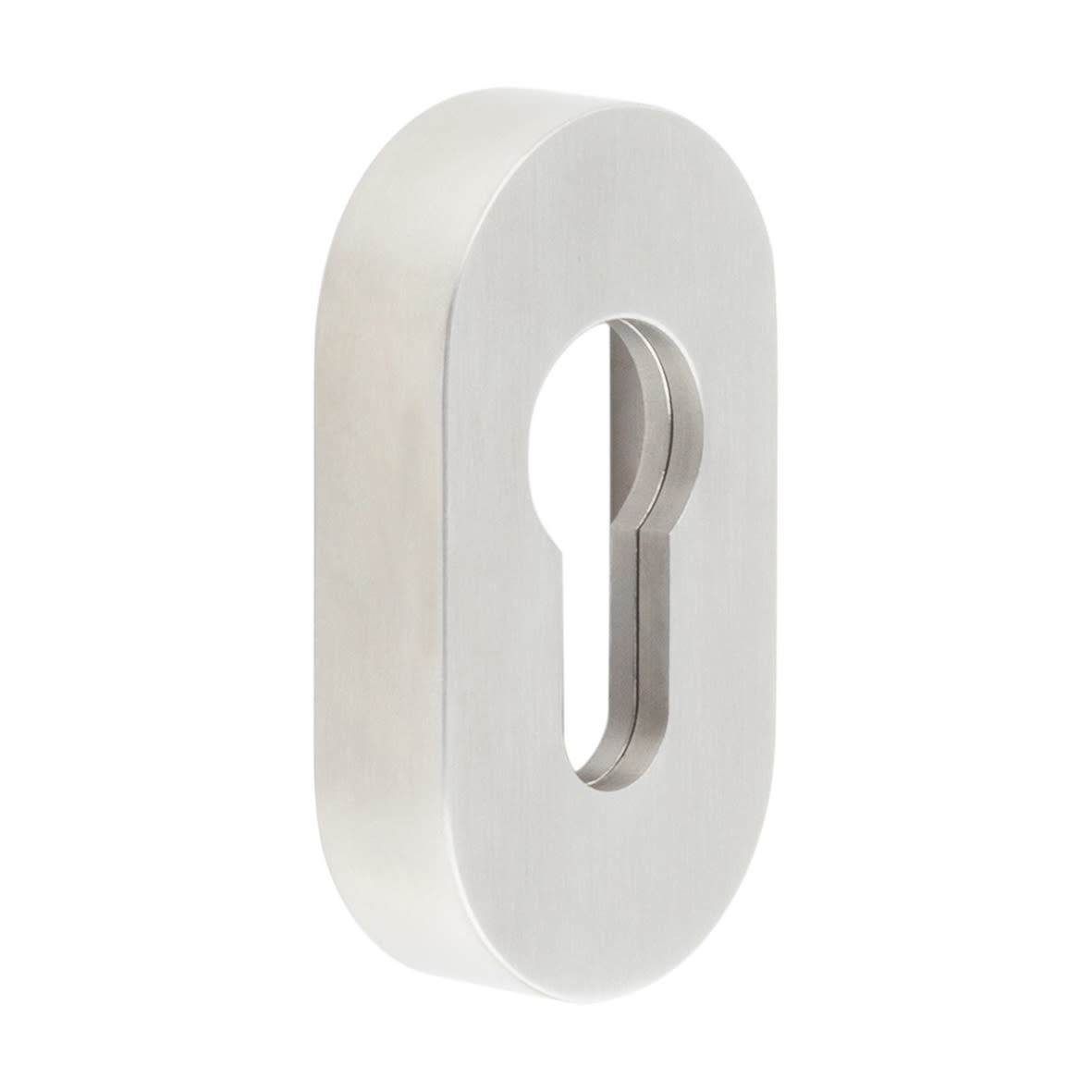 Oval Escutcheon - 65 x 35mm - Euro - Satin Stainless Steel