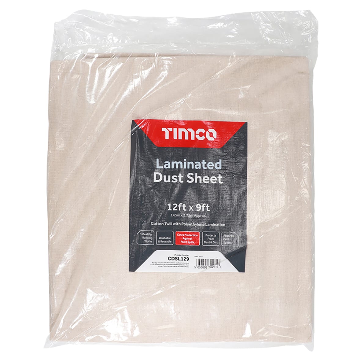 Laminated Dust Sheet - 12' x 9
