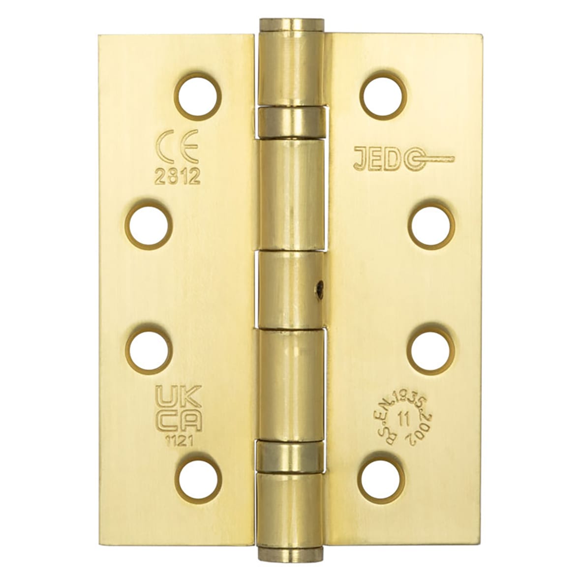 Ball Bearing Grade 11 Butt Fire Door Hinge - 102 x 76 x 2.7mm - Satin Brass - Pair